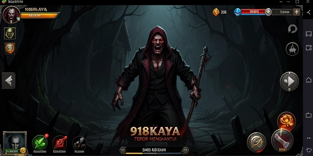 Gameplay seram dengan atmosfer mencekam di 918KAYA.