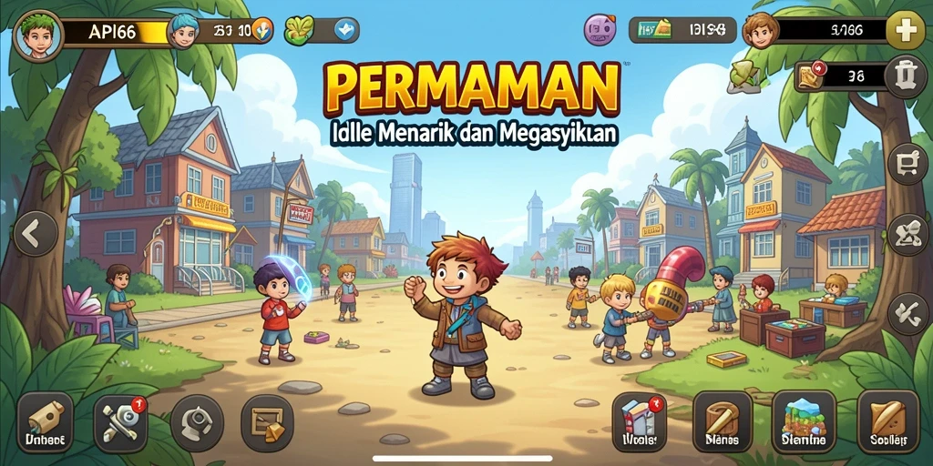 Tampilan menarik saat gameplay API66 dengan karakter yang beraksi.