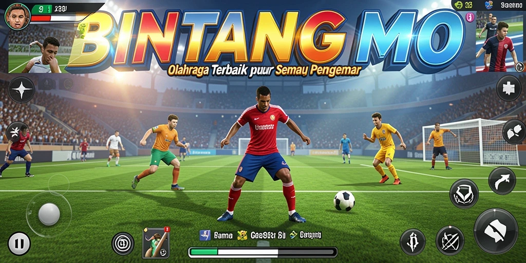 Tampilan gameplay menegangkan di lapangan BINTANGMPO.