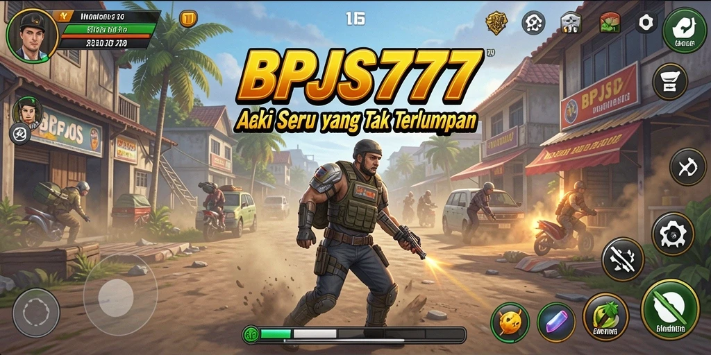 Screenshot BPJS777 menampilkan karakter dalam aksi seru di medan perang.