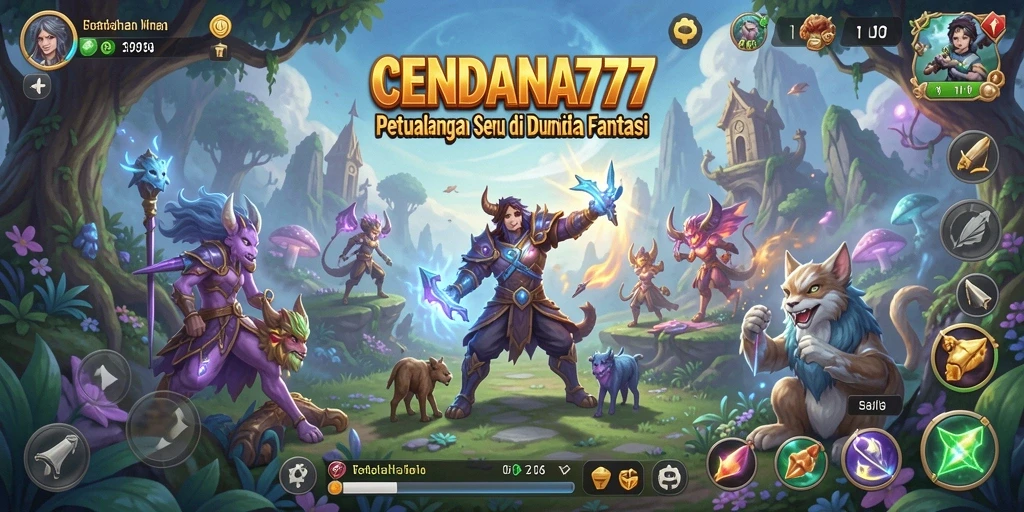 Screenshot utama CENDANA777 menampilkan aksi seru dalam petualangan.