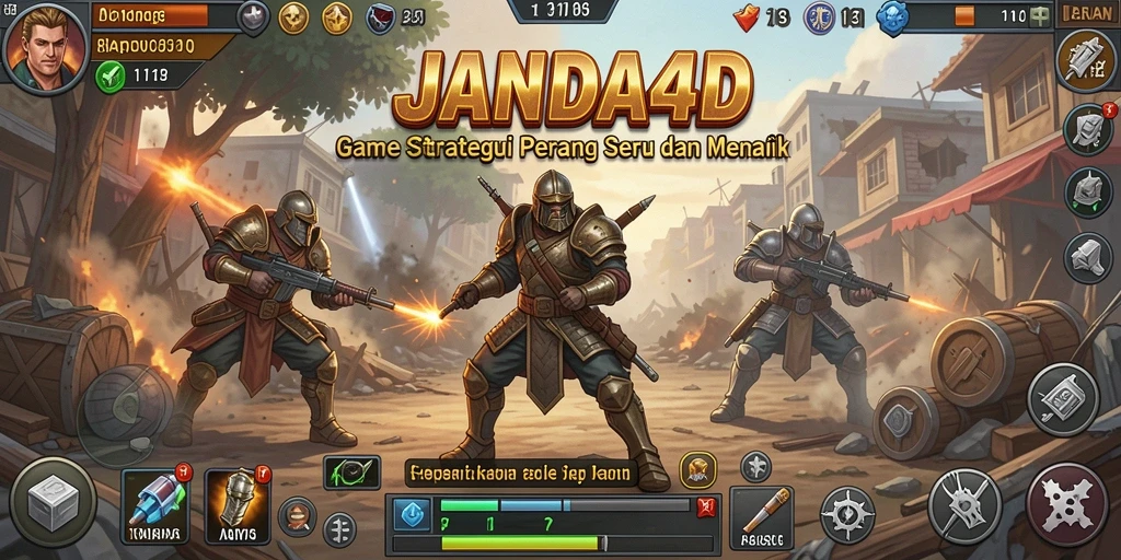 Tampilan dinamika perang dalam JANDA4D yang menegangkan.