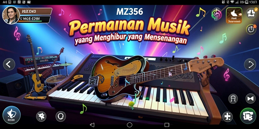 Gameplay MZ356 yang seru dan interaktif dengan berbagai lagu.