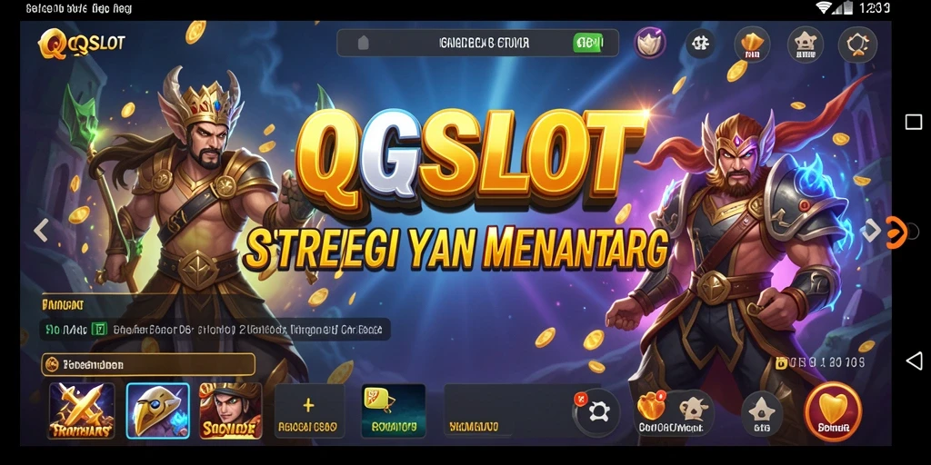 Tampilan menegangkan dari gameplay QQSLOT dengan elemen strategi.