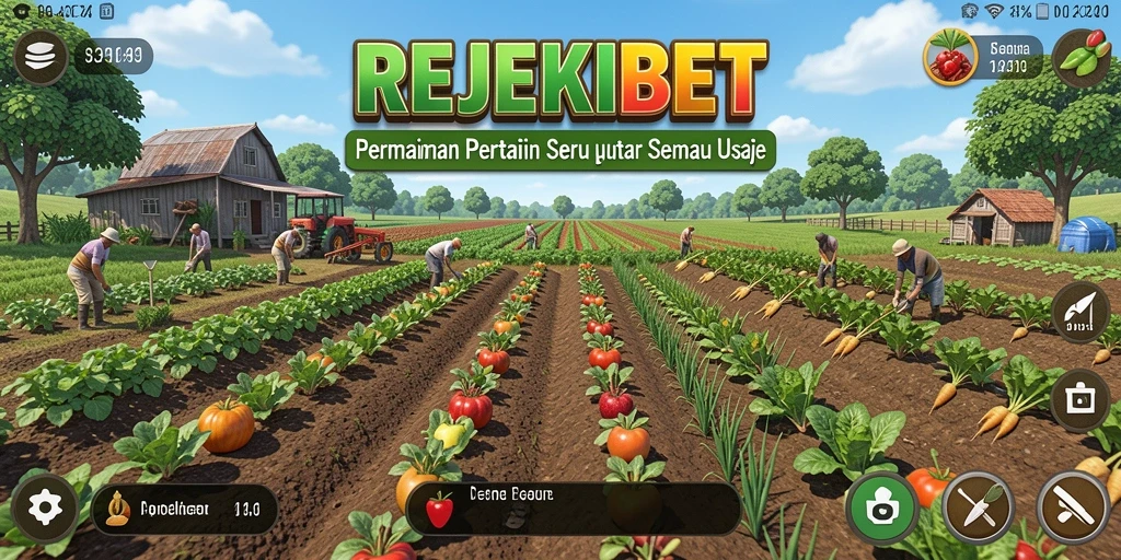 Gameplay seru dengan pertanian yang interaktif.