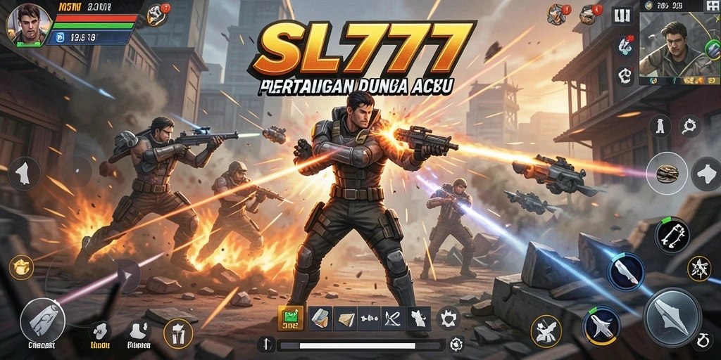 Tangkapan layar SL777 menunjukkan aksi seru dan momen menegangkan dari gameplay.