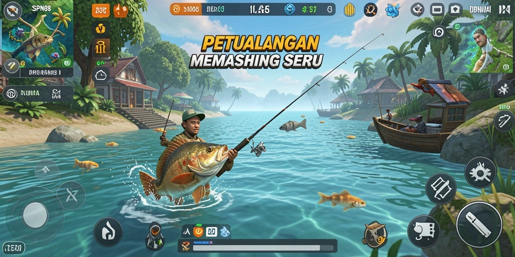 Tangkapan ikan besar dalam gameplay SPN88 yang menegangkan.
